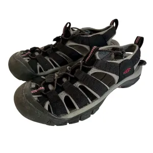 KEEN WOMEN'S NEWPORT H2 BLACK/RASPBERRY WINE Sandal Shoes Size 7.5