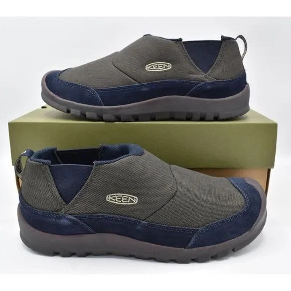 Keen Mens Size 13 Hoodcamp FR Black Olive Sky Captain Slip On Shoes