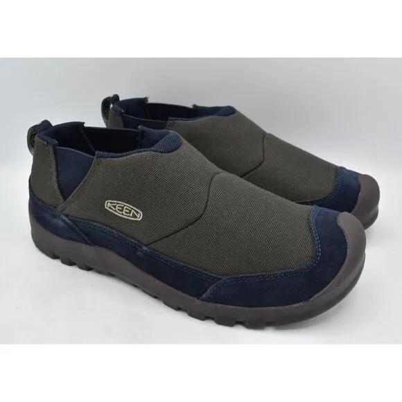 Keen Mens Size 13 Hoodcamp FR Black Olive Sky Captain Slip On Shoes