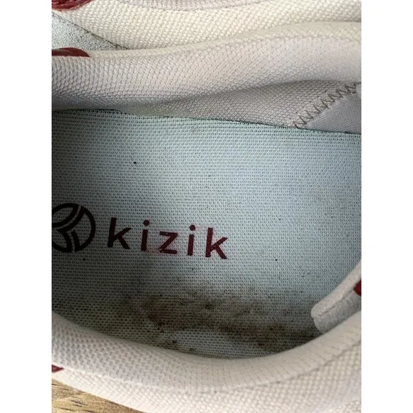 Kizik Prague Shoes Men 11.5 Woman 13 Wide Creme Brulee Canvas Handsfree READ