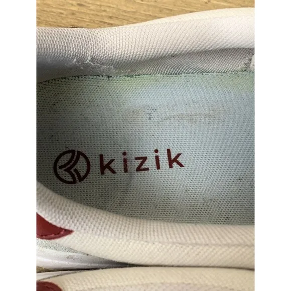 Kizik Prague Shoes Men 11.5 Woman 13 Wide Creme Brulee Canvas Handsfree READ