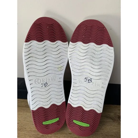 Kizik Prague Shoes Men 11.5 Woman 13 Wide Creme Brulee Canvas Handsfree READ