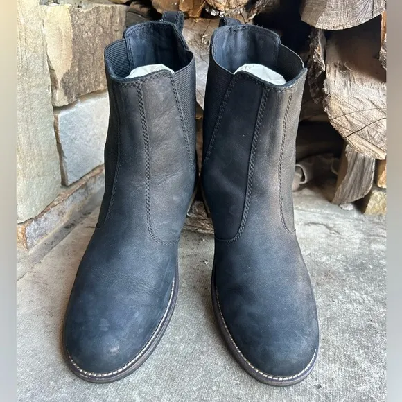 Kodiak Alma waterproof Chelsea ankle black leather boots women’s Sz-7. G