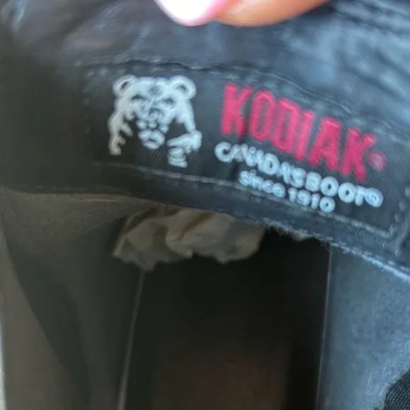 Kodiak Alma waterproof Chelsea ankle black leather boots women’s Sz-7. G