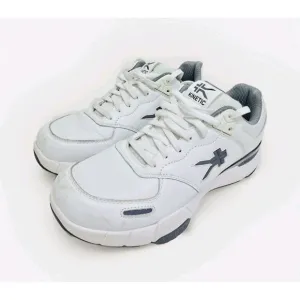 Kuru Shoes Mens 9 Medium Kinetic 2 Anti Slip Walking Sneakers White Leather Low