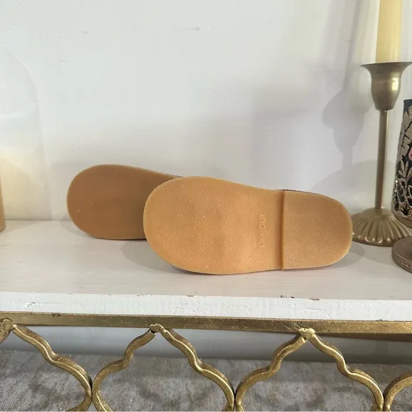 L'Amour Shoes Girl's Iris Bow Mary Jane Shoes