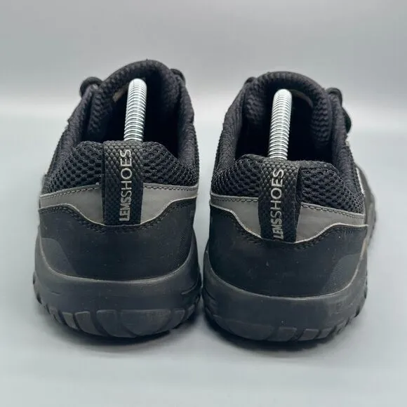 Lems Primal Zen Men's 9.5 Black Athletic Shoes Lace Up Low Top Running Sneakers