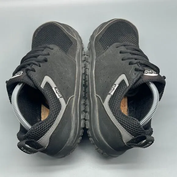 Lems Primal Zen Men's 9.5 Black Athletic Shoes Lace Up Low Top Running Sneakers