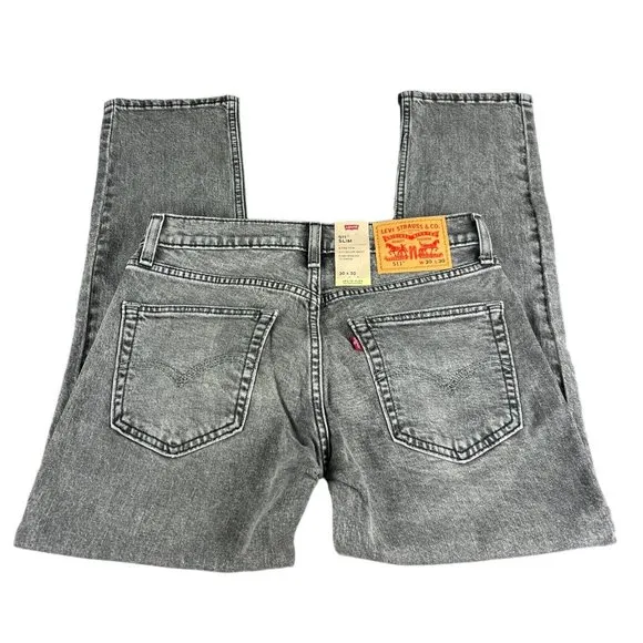 Levi's 511 Original Slim Fit Ticket To Ride Black Jeans Men's Sz 30x30 - 36x34
