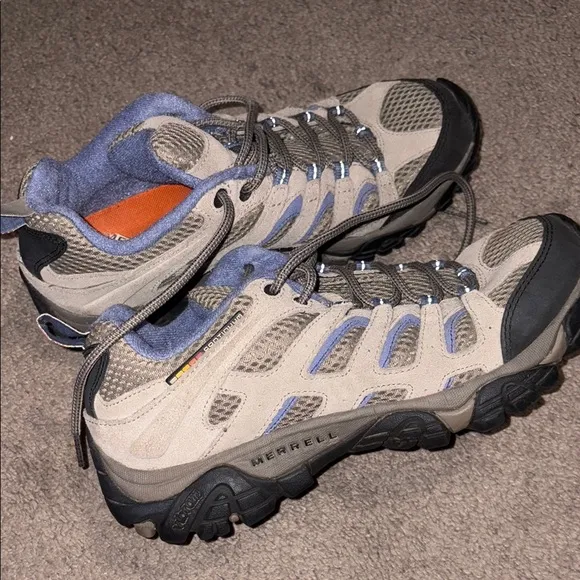 Like New- Merrell Gray and Blue Sneakers for Outdoor Adventures-Hiking Shoes