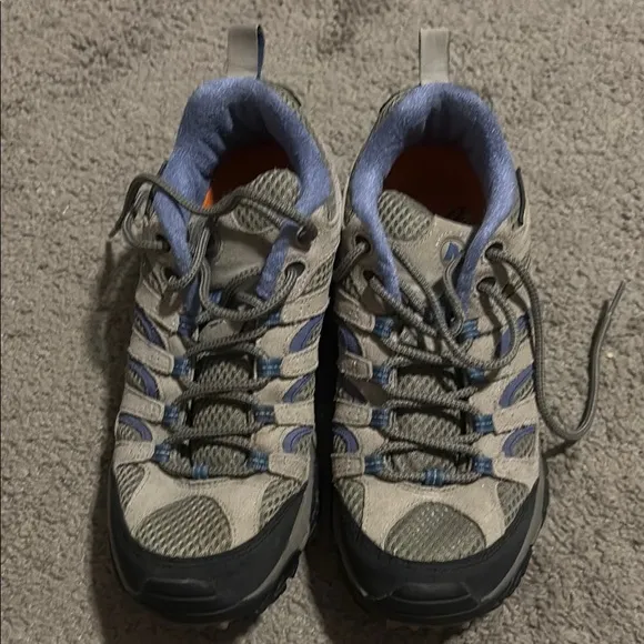 Like New- Merrell Gray and Blue Sneakers for Outdoor Adventures-Hiking Shoes