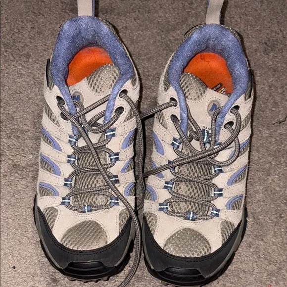 Like New- Merrell Gray and Blue Sneakers for Outdoor Adventures-Hiking Shoes