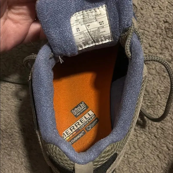 Like New- Merrell Gray and Blue Sneakers for Outdoor Adventures-Hiking Shoes