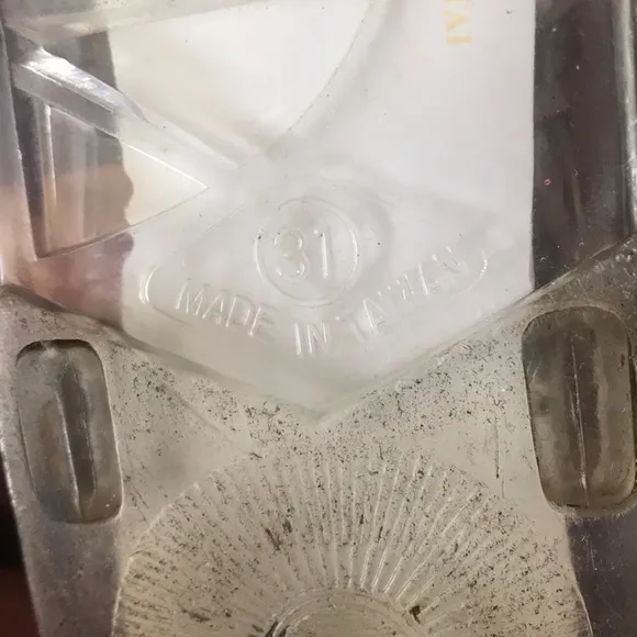 Little girl Burberry clear jelly sandals