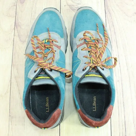 LL Bean Katahdin 2 Multicolor Suede Padded Collar Hiking Sneaker Shoes Size 11 M