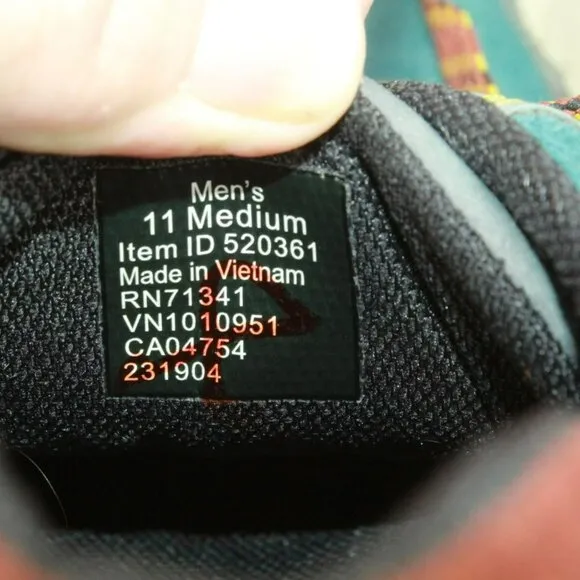 LL Bean Katahdin 2 Multicolor Suede Padded Collar Hiking Sneaker Shoes Size 11 M