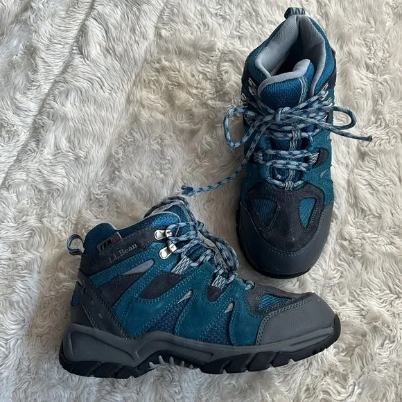 L.L. Bean Kids Blue Hiking Shoes Size 5 Hiking Boots