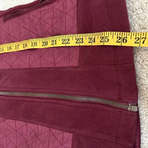 Lululemon Fleecy Keen Jacket Wine Berry Red Women's Sz 8 Full Zip Outdoor