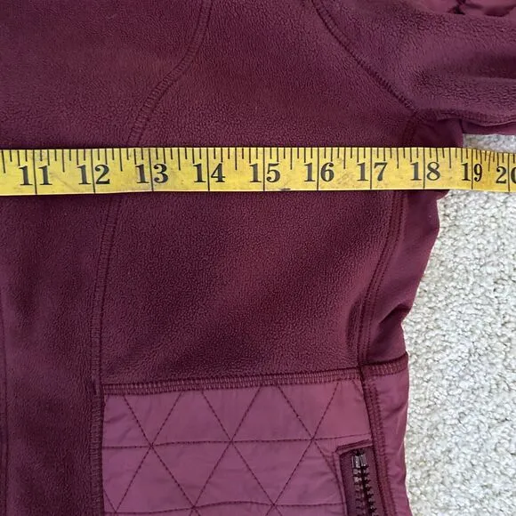 Lululemon Fleecy Keen Jacket Wine Berry Red Women's Sz 8 Full Zip Outdoor