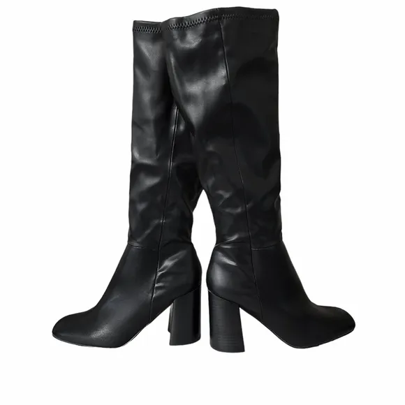 Madden Girl Black 2 Winsloww Boots Size 10