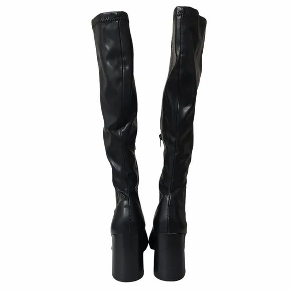 Madden Girl Black 2 Winsloww Boots Size 10
