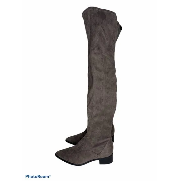 Marc Fisher LTD Over the Knee suade boot 7.5 brown