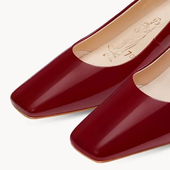 Mary Jane Cranberry 5.0 Patent Leather comfy prom vintage inspired wedding NWOB