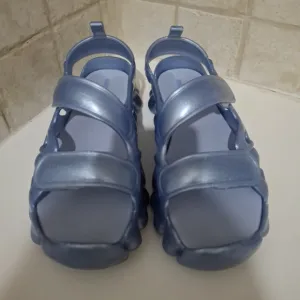 Melissa Collina Strada Blue Puff Platform Sandals Size 8 Y2K Vibes