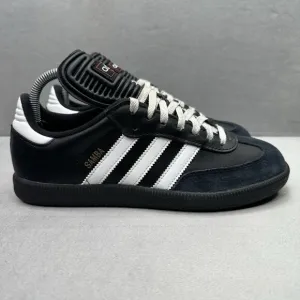 Mens 7 / Womens 8 adidas Samba Classic Shoes Black White Indoor Soccer Futsal