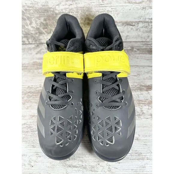 Men's Adidas Powerlift 3 Black/Yellow Weightlifting Shoes Sz 11 Athletic Gym