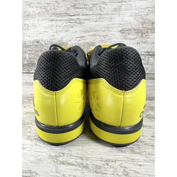 Men's Adidas Powerlift 3 Black/Yellow Weightlifting Shoes Sz 11 Athletic Gym