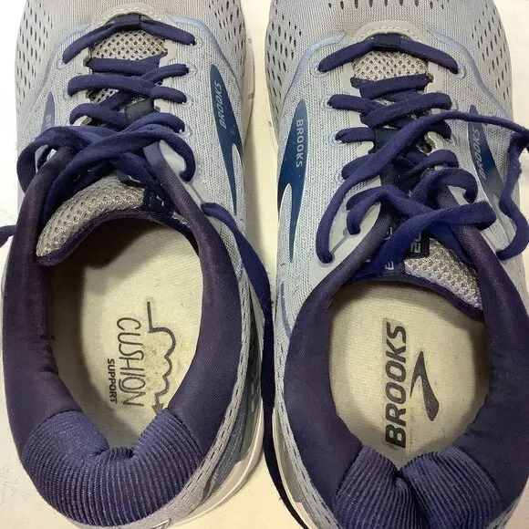 Men's Brooks Beast 20 Running Shoes Size 11 4E Extra Wide Gray/Blue
