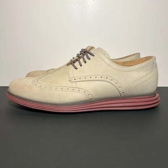 Mens COLE HAAN Original Grand OS Wingtip Oxford Shoes / Size 9.5 Medium