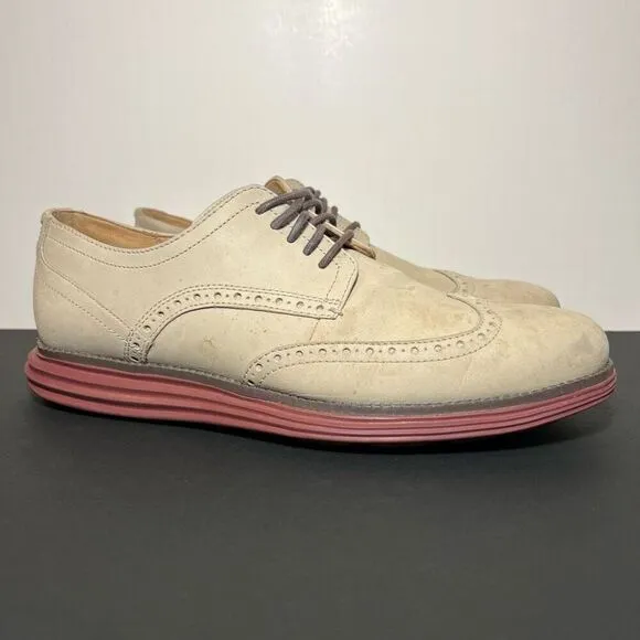 Mens COLE HAAN Original Grand OS Wingtip Oxford Shoes / Size 9.5 Medium
