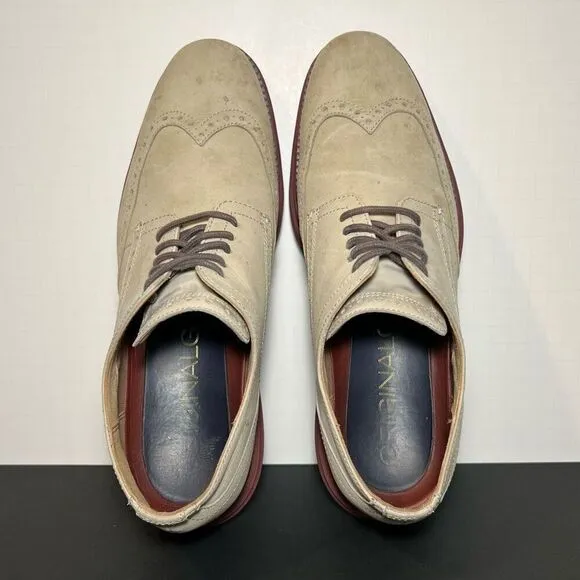 Mens COLE HAAN Original Grand OS Wingtip Oxford Shoes / Size 9.5 Medium
