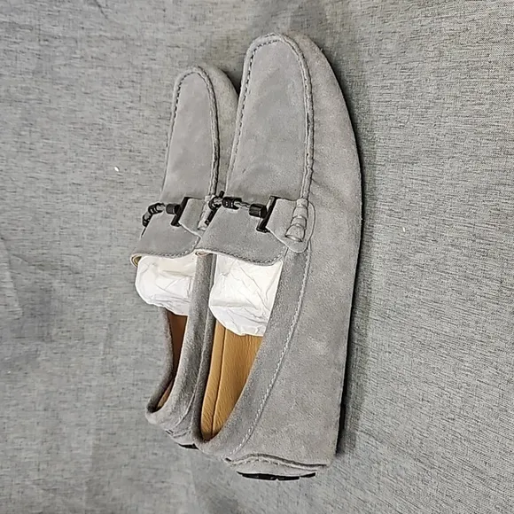 Men's Go Tour Penny Loafer Casual Slip On Shoes, Gray, Size 7.5 (Lot #516)