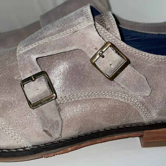 Mens Hush Puppies Beige Suede Oxford Style Shoes Size 12-13
