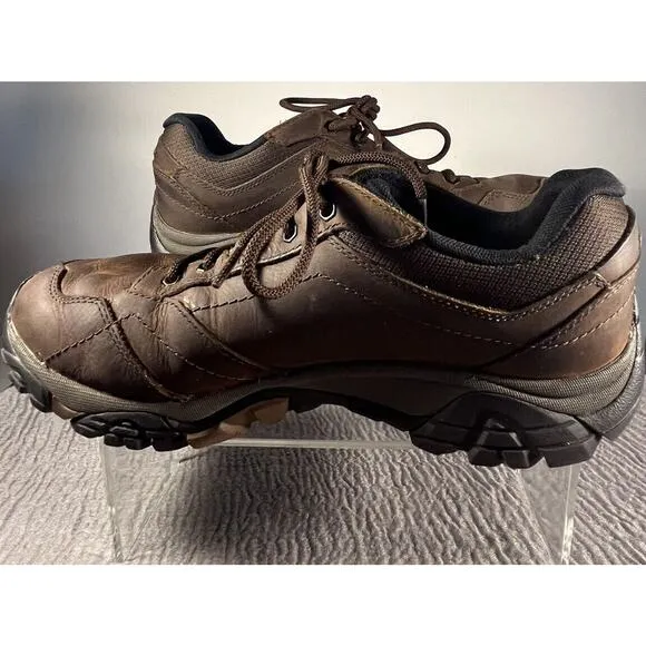 Men's Merrell Moab Hiking Brown Leather Dark Earth Size 9
