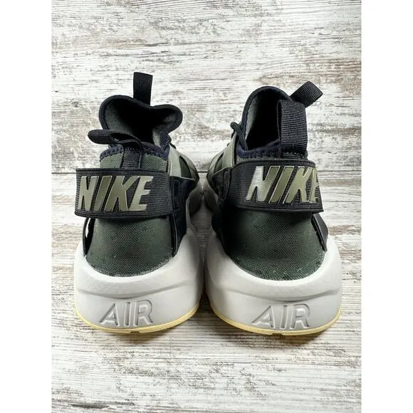 Men's Nike Air Huarache Run Ultra SE Sequoia/Metallic Green Sneakers Sz 11.5