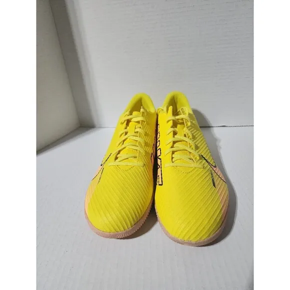 Men's Nike Mercurial Vapor 15 Turf indoor Soccer Shoes Sz 9.5 Yellow DJ5969-780