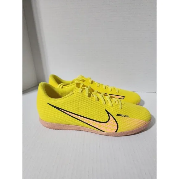 Men's Nike Mercurial Vapor 15 Turf indoor Soccer Shoes Sz 9.5 Yellow DJ5969-780