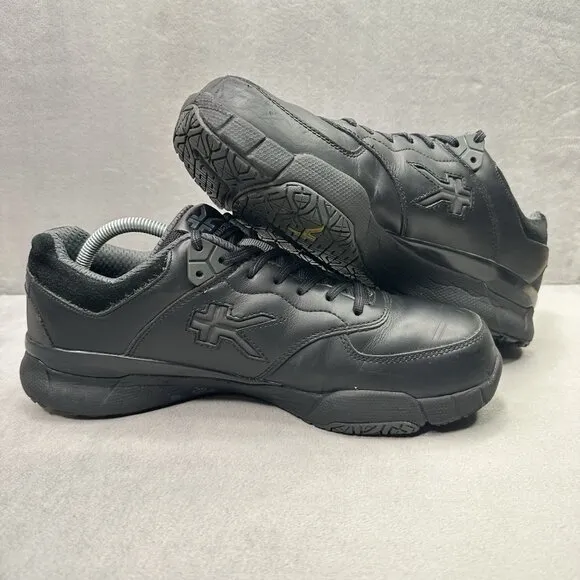 Mens Size 10.5 (M) KURU Kinetic 2 Shoes Smokestack Black Anti-Slip Work Sneakers