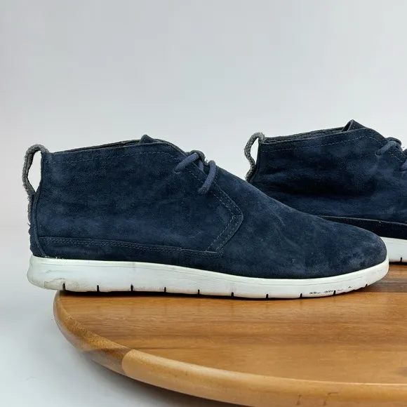 Mens Ugg Australia Freamon Navy Blue Suede Casual Chukka Boots Shoes Size 10 EEE
