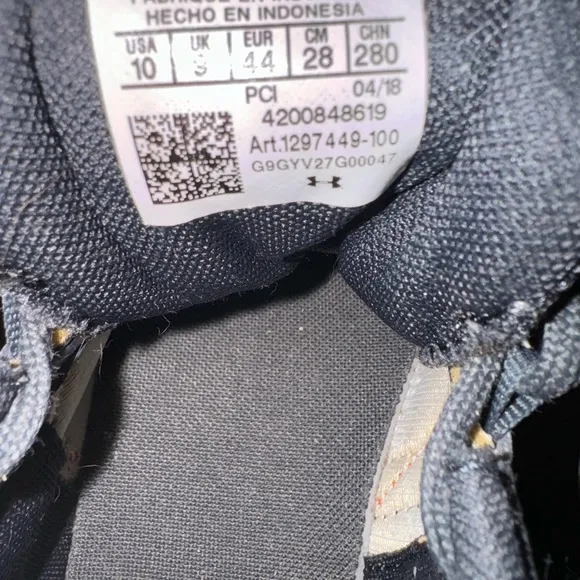 MEN’S UNDER ARMOUR SHOES