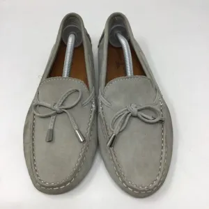 Mercanti Fiorentini Shoes Womens 7 B Loafer Driving Gray Slip On Moc Toe Bow