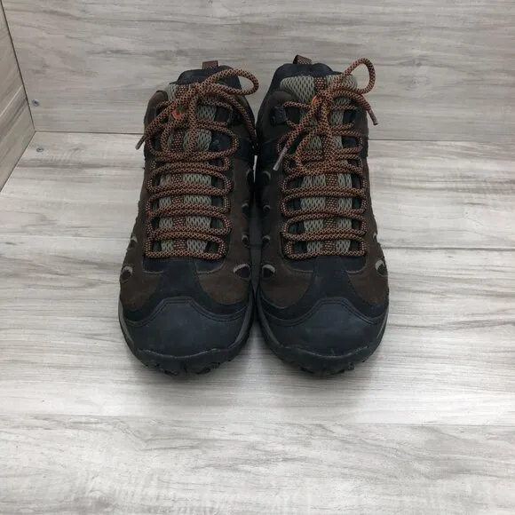 Merrell Hiking Shoes Mens 9 Moab III Brown Black Suede Outdoor Boots