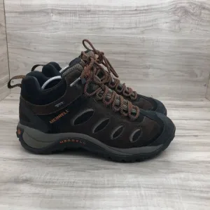 Merrell Hiking Shoes Mens 9 Moab III Brown Black Suede Outdoor Boots