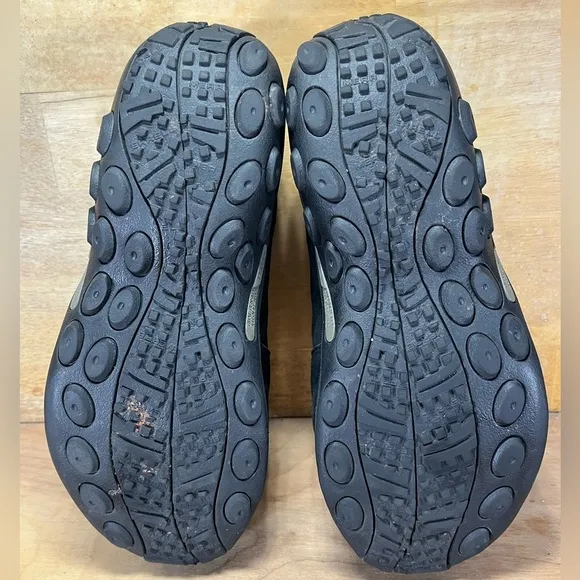 Merrell Jungle Moc SUEDE Mens Size 8.5 Wide Slip On Shoes Clogs Black J63815W