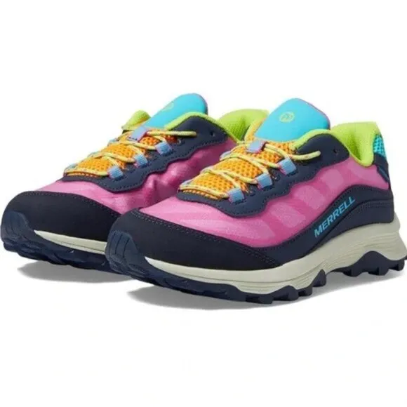 Merrell Kids Moab Speed Low A/C Waterproof (Little Kid/Big Kid) Navy/Multi