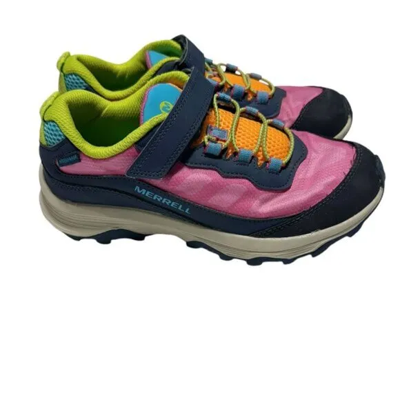 Merrell Kids Moab Speed Low A/C Waterproof (Little Kid/Big Kid) Navy/Multi